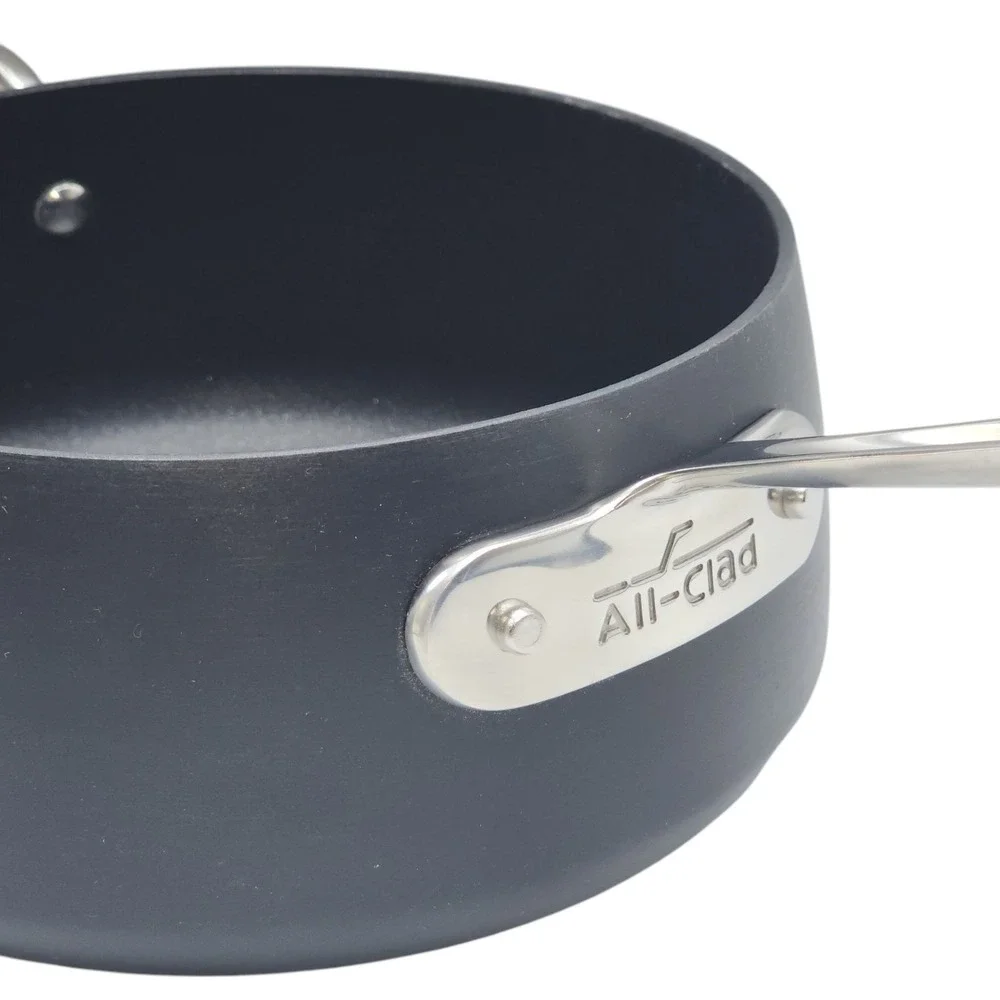 All-Clad HA1 Hard Anodized Nonstick Cookware Saucepan With Lid 2.5Qt‎ Induction